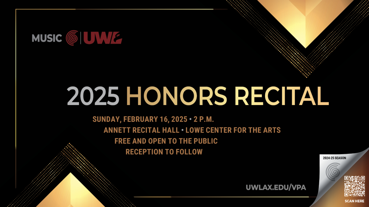 The 2025 Honors Recital participants had to audition for the recital this year, an addition that has an impact on both faculty and students. (Photo retrieved from uwlax.edu/music.)